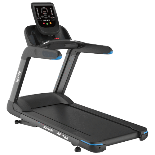 Modern Aerofit AF-122 Treadmill with built-in workout programs for efficient cardio training.