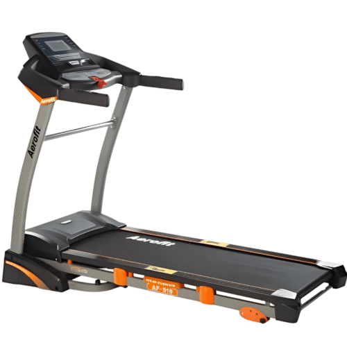 Aerofit AF-519 Treadmill with sturdy frame, digital console and compact home-use design.