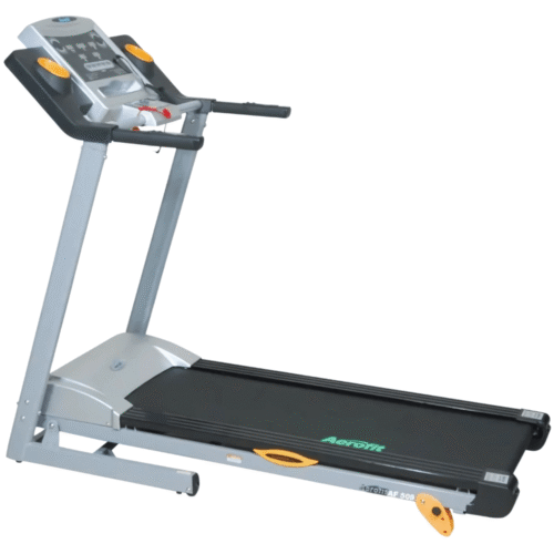 Aerofit AF-509 Treadmill for home fitness with durable build, speed settings, and user-friendly console.