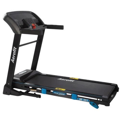 Aerofit AF-551 treadmill designed for daily walking, jogging and cardio workouts at home.