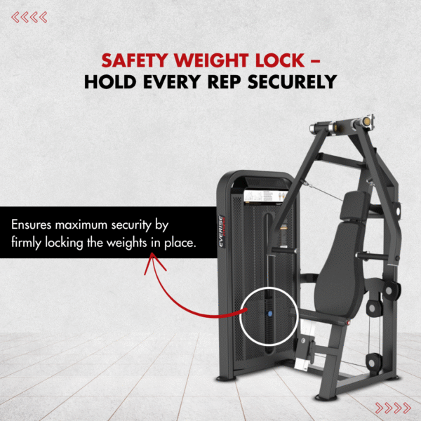 Everise Fitness Chest Press EV7021 (Evolution Series) - Image 4