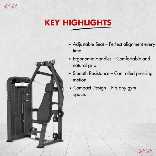 Everise Fitness Chest Press EV7021 (Evolution Series) - Image 5