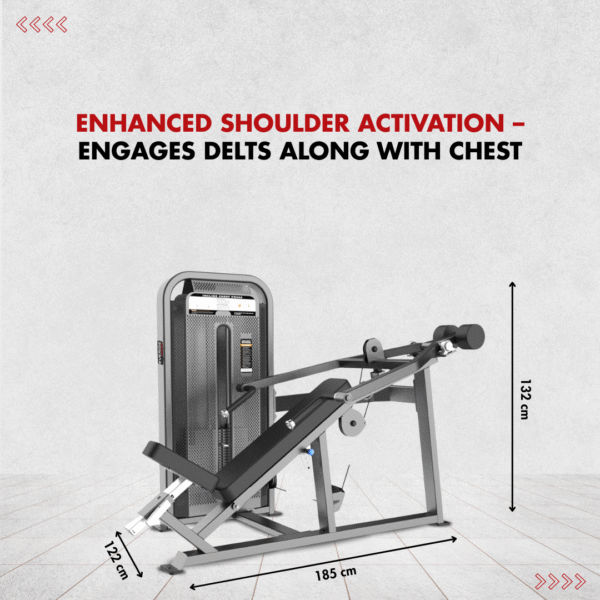 Everise Fitness Incline Chest Press EV7022 (Evolution Series) - Image 3
