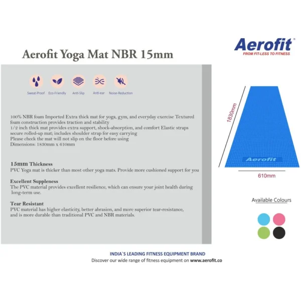 YOGA MAT NBR 15MM - Image 2