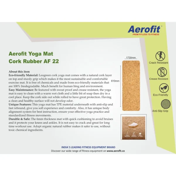 YOGA MAT CORK RUBBER - Image 3