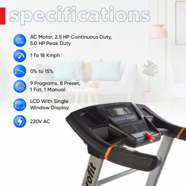 AEROFIT AF-429 Treadmill - Image 6