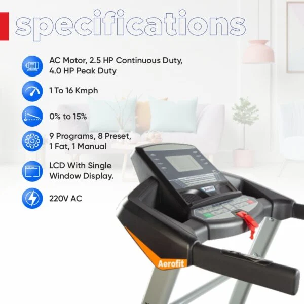 AEROFIT AF-430 Treadmill - Image 7