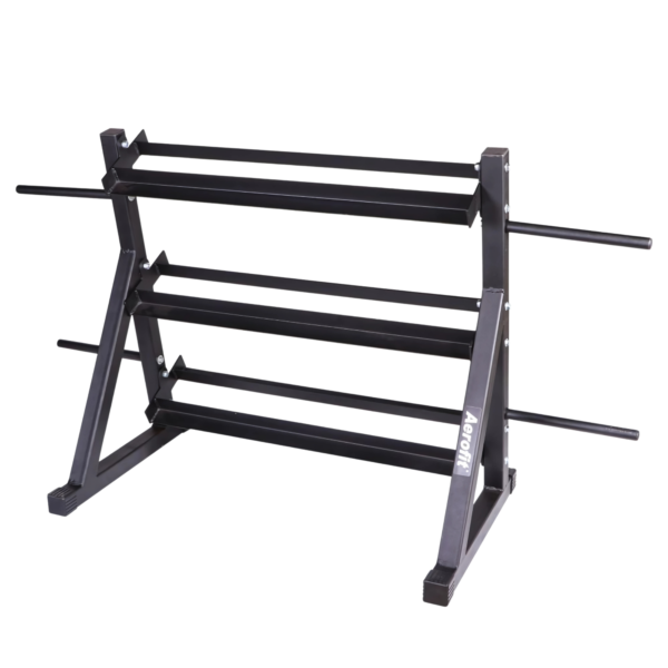 Aerofit AF-7703 Dumbbell Rack 3FT 3 Tier With 4 Plate Holder