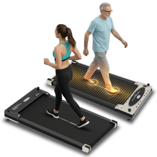 PowerMax Fitness FlipPad with running mode on one side and acupressure on the other.