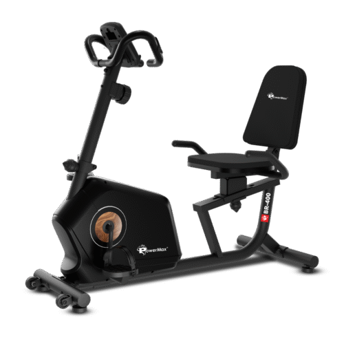 PowerMax Fitness BR-400 Recumbent Exercise Bike for Home use