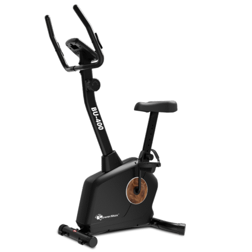 PowerMax Fitness BU-400 Magnetic Upright Bike with iPad holder