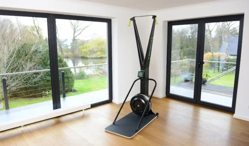 Concept2 SkiErg2 with Stand I Aluminium Frame I Powered by Two D Cell Batteries I Powder Coat Finish I Compact Design