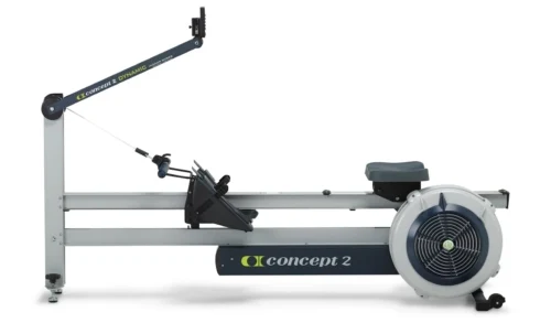 Concept2 Dynamic RowErg 2714 full side profile indoor rowing machine on white background.