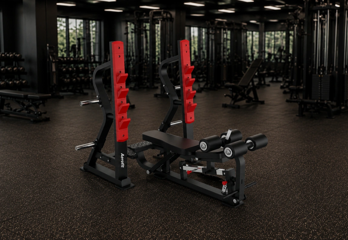 Commercial gym benches for strength training workouts